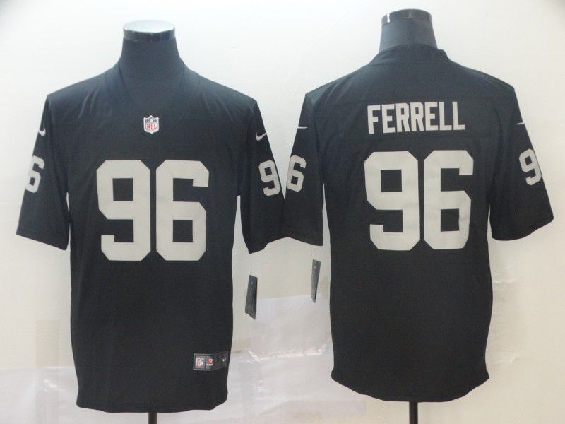 Men Oakland Raiders #96 Ferrell Black Nike Vapor Untouchable Limited Player NFL Jerseys->youth nfl jersey->Youth Jersey